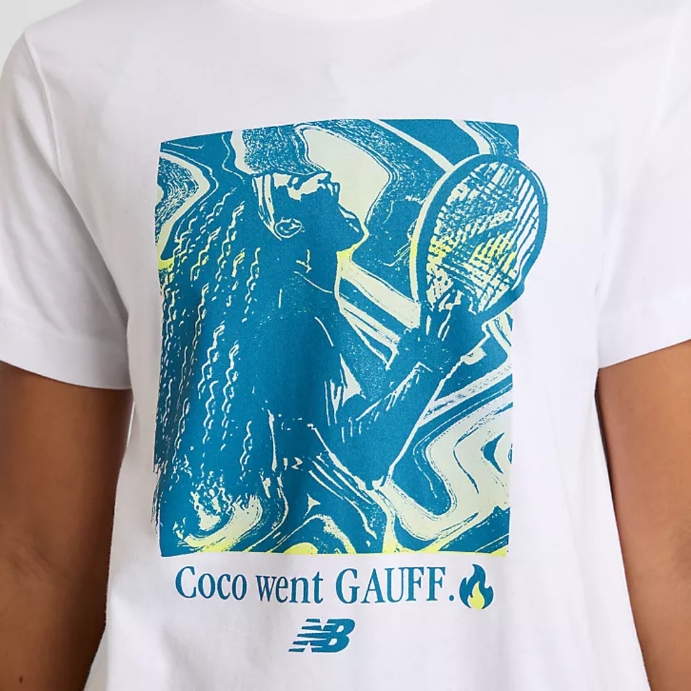 New Balance Coco Gauff Exuberance T-Shirt, Size L
